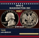 1970-s Proof Washington Quarter 25c pr69 dcam SEGS