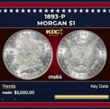 1893-p Morgan Dollar $1 ms64 SEGS