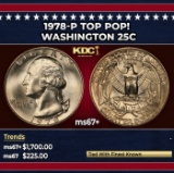 1978-p Washington Quarter TOP POP! 25c ms67+ SEGS