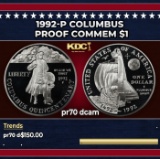1992-P Columbus Proof Modern Commem Dollar $1 pr70 dcam SEGS