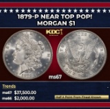 1879-p Morgan Dollar Near Top Pop! $1 ms67 SEGS