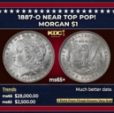 1887-o Morgan Dollar Near Top Pop! $1 ms65+ SEGS