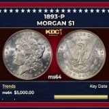 1893-p Morgan Dollar $1 ms64 SEGS