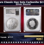 NGC 2016 Star Wars Classic Han Solo Carbonite $2 Niue 1oz Silver Proof pr70 dcam NGC