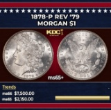 1878-p Rev '79 Morgan Dollar $1 ms65+ SEGS