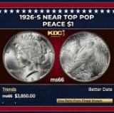 1926-s Peace Dollar Near Top Pop $1 ms66 SEGS