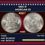 1901-p Morgan Dollar $1 ms63 USCG