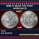 1898-o Morgan Dollar Near Top Pop! $1 ms67 SEGS