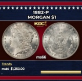 1882-p Morgan Dollar $1 ms66 SEGS