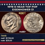 1978-d Eisenhower Dollar Near Top Pop $1 ms66+ SEGS