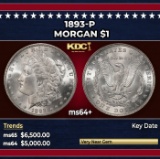 1893-p Morgan Dollar $1 ms64+ SEGS