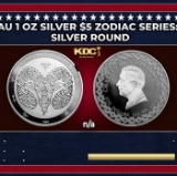 2024 Tokelau 1 oz Silver $5 Zodiac Series: Aries Coin