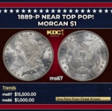 1889-p Morgan Dollar Near Top Pop! $1 ms67 SEGS