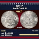1901-p Morgan Dollar $1 ms63 USCG