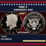 1988-s Proof Kennedy Half Dollar 50c pr70 dcam SEGS