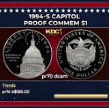 1994-S Capitol Proof Modern Commem Dollar $1 pr70 dcam SEGS