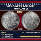 1879-o Morgan Dollar Near Top Pop! $1 ms65+ SEGS