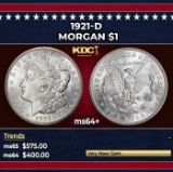 1921-d Morgan Dollar $1 Grades ms64+