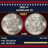 1901-p Morgan Dollar $1 ms63 USCG