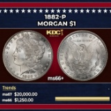 1882-p Morgan Dollar $1 ms66+ SEGS