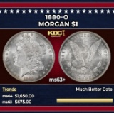 1880-o Morgan Dollar $1 ms63+ SEGS