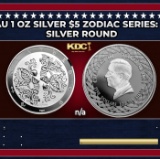 2024 Tokelau 1 oz Silver $5 Zodiac Series: Gemini Coin