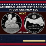 2019-s American Legion Proof Modern Commem Half Dollar 100th Anniversary 50c pr70 dcam SEGS