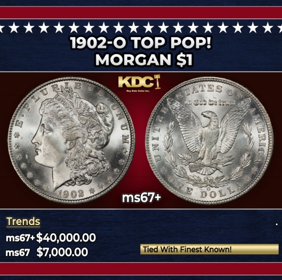 1902-o Morgan Dollar TOP POP! $1 ms67+ SEGS