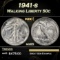1941-s Walking Liberty Half Dollar 50c Grades ms65