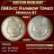 1883-cc Morgan Dollar Rainbow Toned $1 ms66+ SEGS