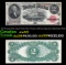 1917 $2 Large Size Legal Tender Note Thomas Jefferson Grades Select AU Signatures Speelman/White