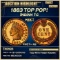 1883 Proof Indian Cent TOP POP! 1c pr67+ rb SEGS