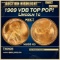 1909 VDB Lincoln Cent TOP POP! 1c ms68 rd SEGS