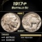 1917-p Buffalo Nickel 5c Grades ms64+