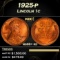 1925-p Lincoln Cent 1c ms66+ rd SEGS