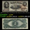 1880 $2 Large Size Legal Tender Note Grades Select AU Signatures Burce/Wyman