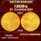 1908-s Gold St. Gaudens Double Eagle $20 ms63 SEGS