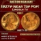 1927-p Lincoln Cent Near Top Pop! 1c ms67+ rd SEGS