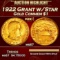 1922 Grant w/Star Gold Commem Dollar 1 ms67 SEGS