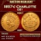 1857-c Gold Dollar Charlotte $1 ms61 USCG