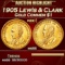 1905 Lewis & Clark Gold Commem Dollar 1 ms66 SEGS