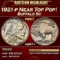 1921-p Buffalo Nickel Near Top Pop! 5c ms67+ SEGS
