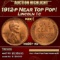 1912-p Lincoln Cent Near Top Pop! 1c ms66+ rd SEGS