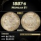 1887-s Morgan Dollar $1 Grades ms62+