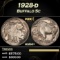 1928-d Buffalo Nickel 5c Grades ms64+