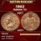 1863 Indian Cent 1c ms65+ SEGS