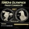 1983-s Olympics Proof Modern Commem Dollar $1 pr70 dcam SEGS