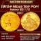 1910-p Gold Indian Quarter Eagle Near Top Pop! $2 1/2 ms65+ SEGS