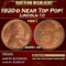 1920-d Lincoln Cent Near Top Pop! 1c ms65+ rd SEGS