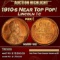 1910-s Lincoln Cent Near Top Pop! 1c ms66+rd SEGS